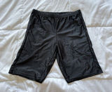 Hang Ten‎ Womens Medium Hybrid Long Swim Shorts Black Beach Photo 0