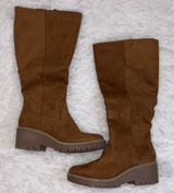 Ortholite Eco Brown Knee-High Suede Boots Photo 0