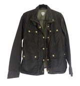 J.Crew The Downtown Field Jacket Women S Forest Green‎ Utility Military Canvas Photo 0