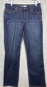 Carhartt Womens Rugged Flex Loose Fit Straight Leg Jeans 14 Regular Dark Wash Photo 0