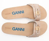 Ganni X Scholl Pescura Heel‎ Wooden Clogs Photo 0