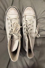 White Platform Converse High-Top Photo 0