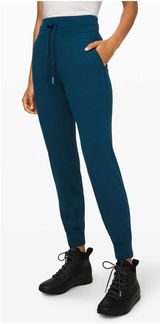 Lululemon Ready To Rulu Pant Size 12 2pc Set Garnet Red Night Diver Teal As-Is* Photo 0