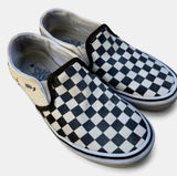Vans Checkerboard Slip On Sneakers Black White Size 7.5 Women grunge Photo 0