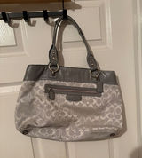 COACH Brooke Jacquard‎ Satchel Handbag Gray J1072-F15533 Photo 0
