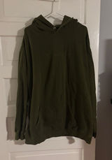 Olive Green Ever and Evermore Taylor Swift Hooded Pullover Sweatshirt Photo 0