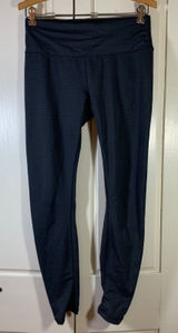 Prana Womens Charcoal Gray Honeycomb‎ Textured High Rise Yoga Leggings Medium Photo 0