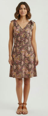 APRIL CORNELL Sleeveless V-Neck Floral Dress Size M Photo 0