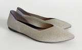 Rothy's The Point II Gold Metallic Knit Flats Women's US 9.5 Pointed Toe Photo 0