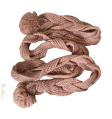 Sperry Top-Sider Womens Scarf 90" Length Knit Ball On‎ Ends Pink OSFM Photo 0