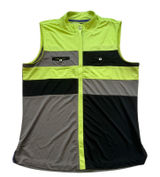 Jamie Sadock Golf Top Womens Small Sleeveless Colorblock Green Yellow Gray Black Photo 0