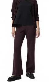 Uniqlo Washable Washable Knit Ribbed Pants NWT Wine Large Photo 0