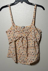 Madewell Women Cream Beige Multicolor Camisole Top size 4 Photo 0