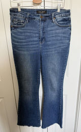 Judy Blue Jeans Women 13/31 Blue Denim Control Top Flare High Rise Stretch Photo 0
