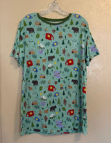 Little Sleepies women’s Bamboo Happy Camper Sleep Tee sz S Photo 0