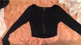Medium Victoria's Secret corset long sleeve crop Photo 0