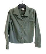 CAbi Green Utility Cotton‎ Jacket Small Minimalist Military Style Streetwear Photo 0
