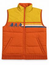 Stranger Things Retro Bike Puffer Vest Orange Halloween Costume Cosplay Size S Photo 0
