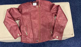 Majorelle Girls Burgundy Faux Jacket Photo 0