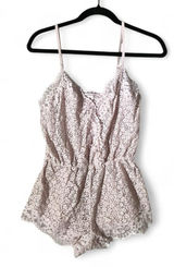 Victoria's Secret Floral Babydoll Lace Teddy Romper Romantic Pink XS Photo 0