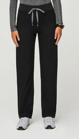 Figs XXS Livingston Straight Leg Scrub Pants in Black Photo 0