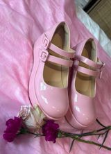 Mary Jane Platform Heels Pink Size 6.5 Photo 0
