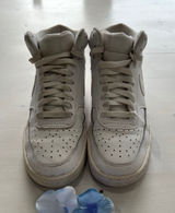 Nike Court Vision Mid‎ Top Sneakers Classic Style White Shoes Size US 8 Photo 0