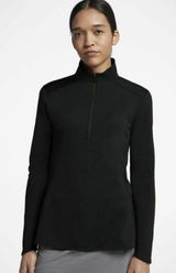 Nike Dri-Fit Size S Sweatshirt Pullover 1/2 Zip Long Sleeve‎ Golf Black 930149 Photo 0