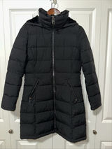 Andrew Marc Stretch Ladies Long Parka Detachable Hood Jacket S Photo 0