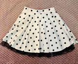 super cute black and white polka dot mini skirt 🖤🤍 Photo 0
