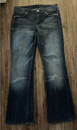Y2K 7 For All Mankind Dojo Bootcut Jeans Dark Wash Sz 30 Photo 0