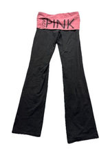 Y2K Victoria's Secret PINK Yoga Vintage Foldover Leggings Pants Flare S Black Photo 0