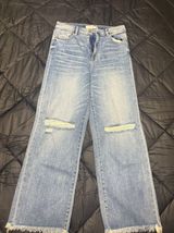 Hidden Jeans Distressed Wide-Leg High-Rise 30 Photo 0