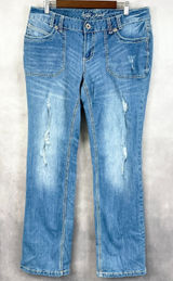 Ariya Jeans Womens Bootcut Jeans‎ Size 14 Y2K Western Cowgirl Rodeo Preppy Girly Photo 0