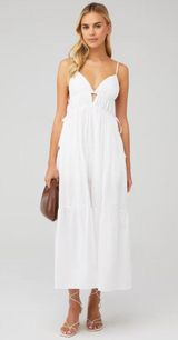 ASTR The Label Cassie Tiered White Maxi Dress- Saks5th Ave Photo 0