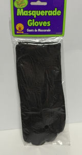 Masquerade Gloves Rubies Halloween Costume NIP Black Short 100% Cotton NEW H-1 Photo 0