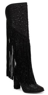 Fringe Tall Bedazzled Boots Photo 0