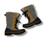 Sorel Tofino II Winter Snow Boots 8 Curry Gray Waterproof Faux‎ Fur Lace Up Photo 0