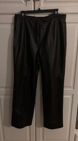 Preston‎ & York Premiere Genuine Leather Pants Womens 14 Straight Leg Dark Brown Photo 0