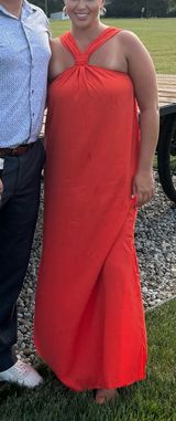 Orange Maxi Dress Photo 0