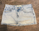 SOLD holister jean skirt with built in shorts size 4 Photo 0