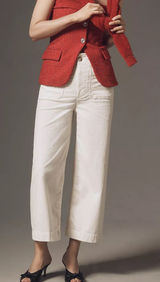 Maeve The Colette Bow Corduroy Crop Wide-Leg Trousers Women’s Sz 23 NWT Photo 0