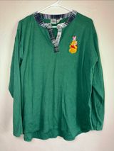 Disney Catalog Winnie the Pooh Piglet Embroidered Long Sleeve Top‎ L/XL Photo 0