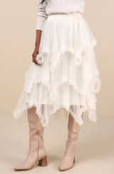 Chiffon handkerchief skirt Lulus Photo 0