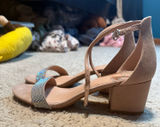 NYC Madden block heels nude 9 Photo 0