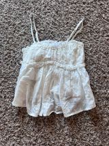 Sky to Moon White Babydoll Tank Photo 0