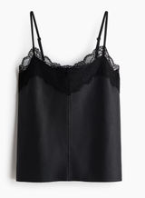 H&M Black Lace Tank Top Photo 0