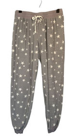 Free Press Purple Star Waffle Knit PJ Loungewear Sleep Pants Women Sz S Photo 0