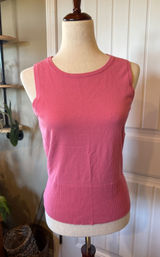 HAROLDS Womens Pink Ribbed Knit Sleeveless Sweater Tank Top Size‎ M Photo 0