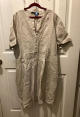 Quince Cream Pintuck Midi Dress Photo 0